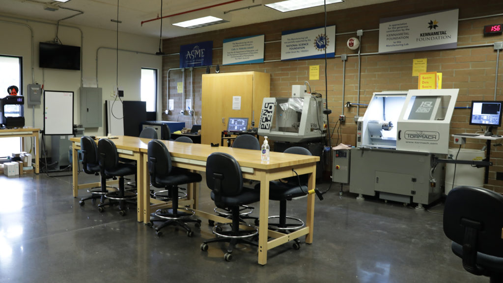 Mechanical Technology Lab showing laser engraver
