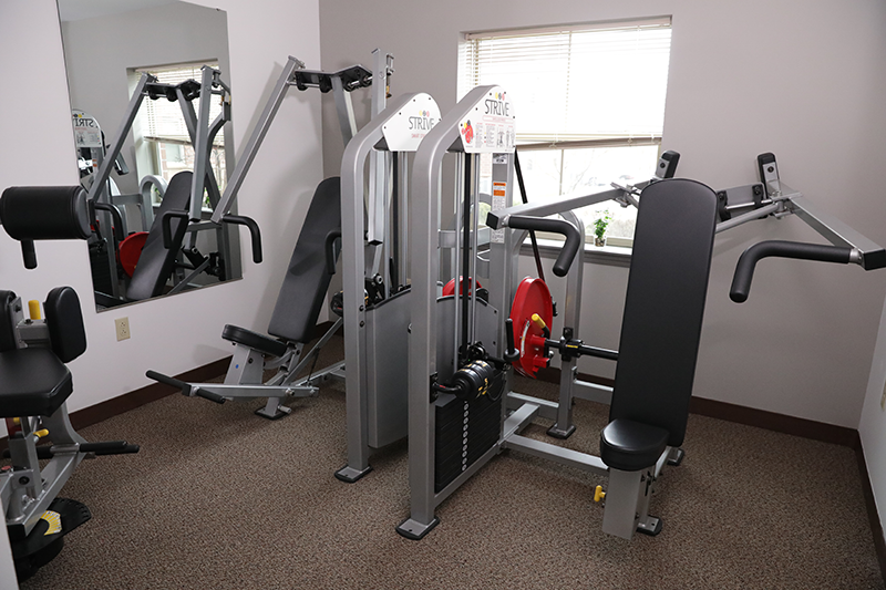 A photo from within the PTC Fitness Center.