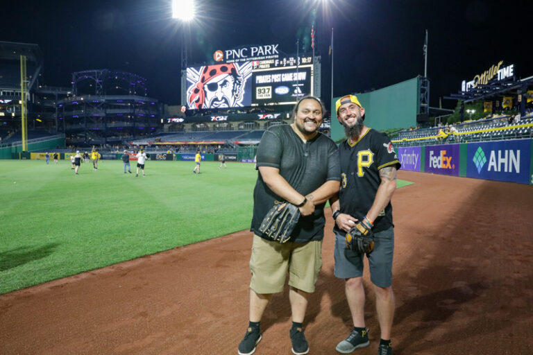 Photos of PTC staff and alumni from the PNC Park Alumni Night event.